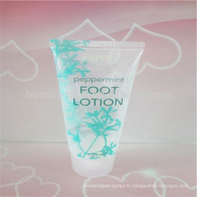 tube transparent en plastique cosmétique tube transparent avec bouchon